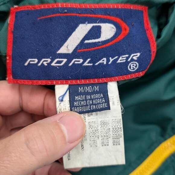 Green Bay Packers Vintage NFL Pro Player Reversible Puffer Style Jacket Size M/L - Picture 8 of 14